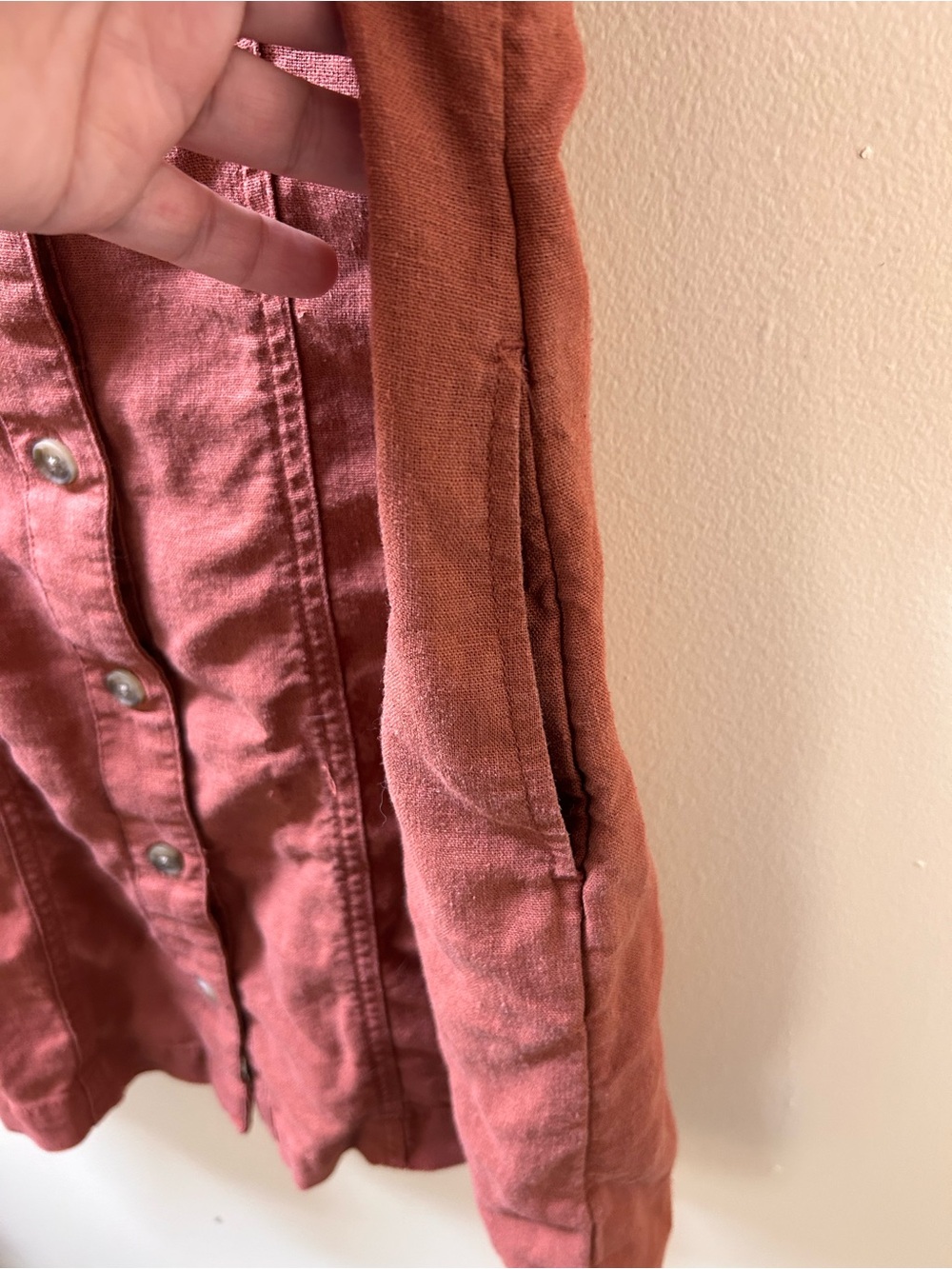 Universal Thread Rust-Toned Button-Up Tunic - Picture 4 of 4